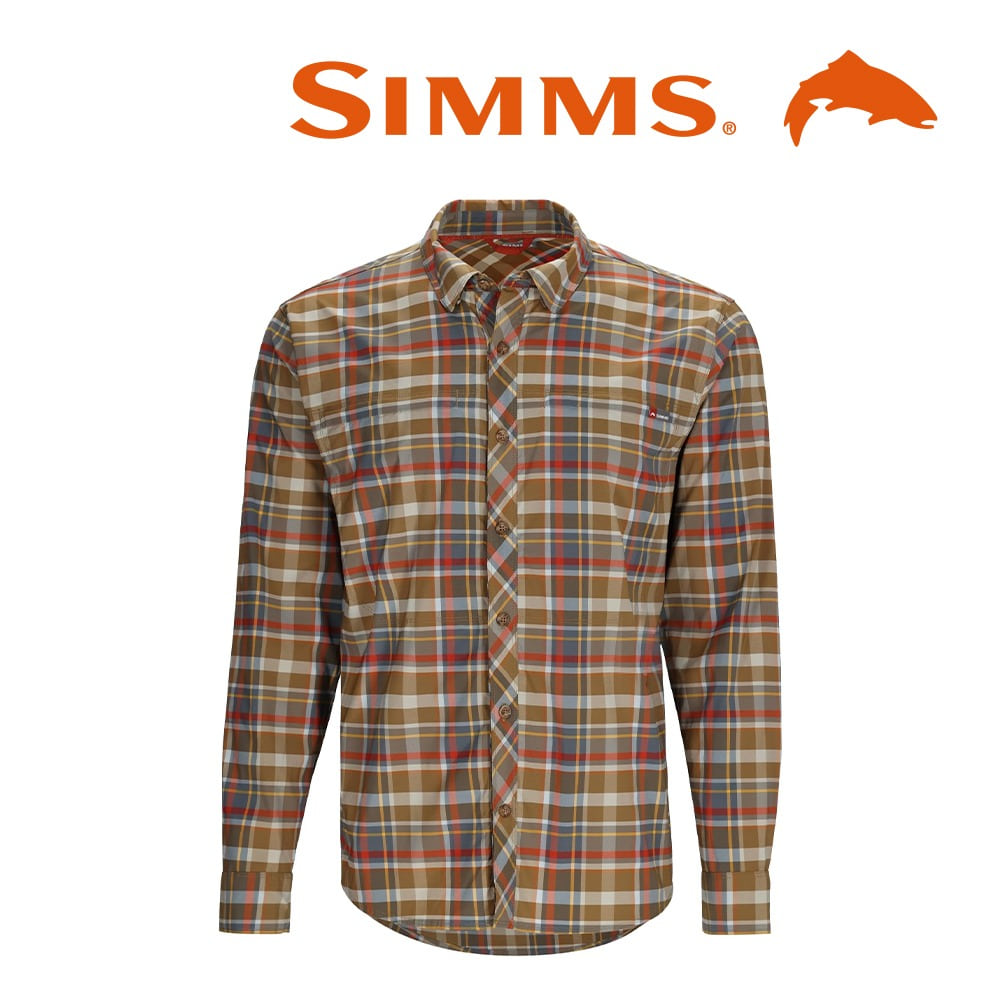 simms 심스 버그스토퍼 스톤 콜드 셔츠 - 체스트넛 멀티플라이드 (오리진루어 정식수입제품)
